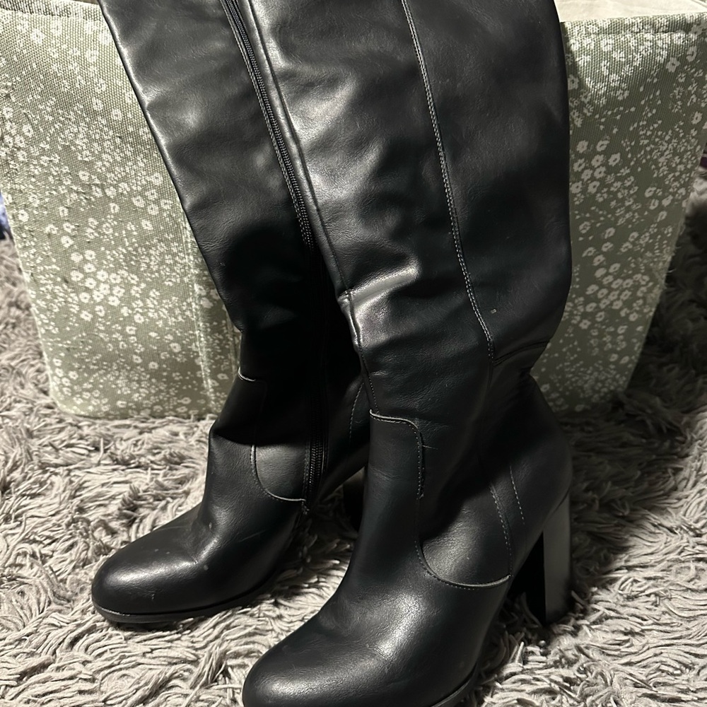Style & Co. Black Heeled Boots